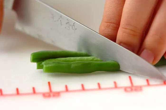 インゲンとヒジキの白和えの作り方2