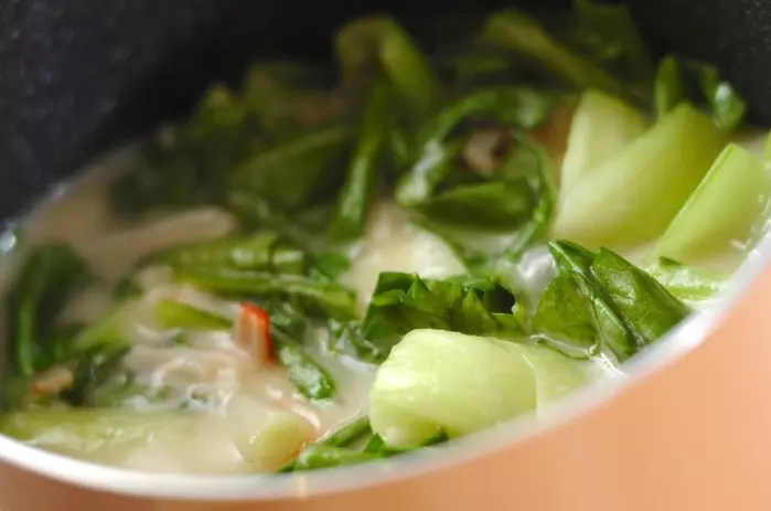 とろとろクリーミー!簡単チンゲンサイのクリーム煮 by 山下 和美さんの作り方2