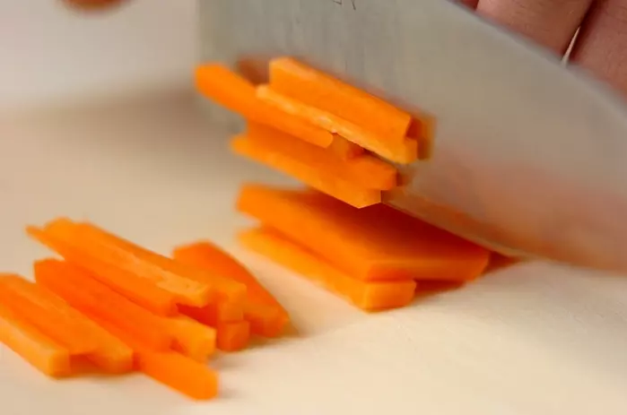 豆腐のキノコあんかけの下準備2