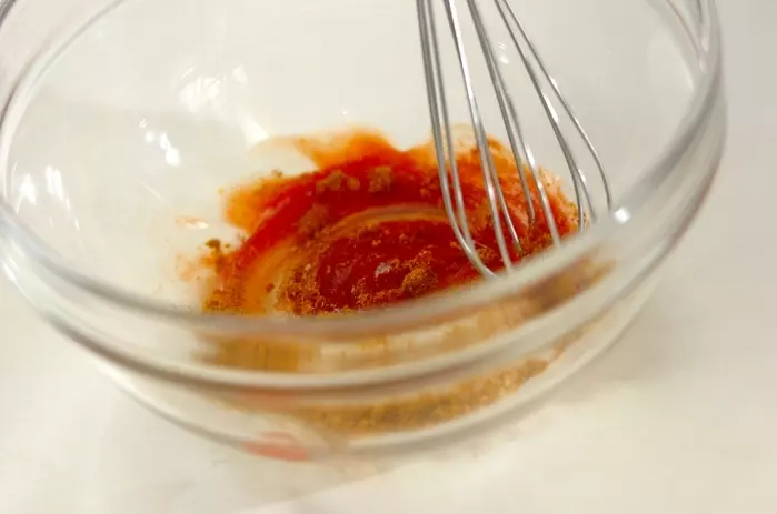 カボチャのサブジの下準備2