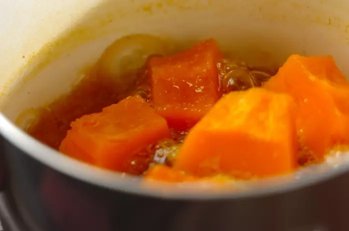 カボチャの煮物の作り方2