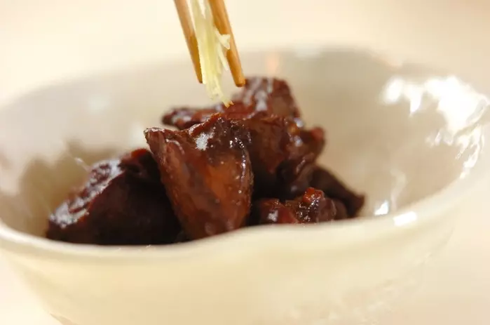 レバーの焼き肉のタレ煮の作り方2