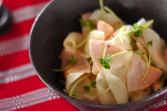 カブとハムのマリネ