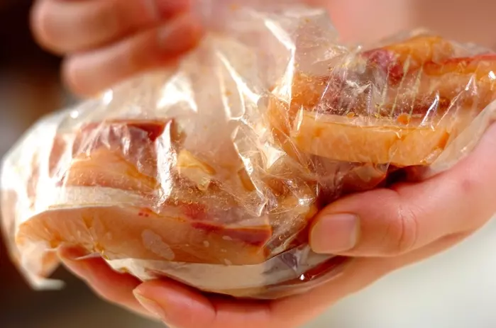 揚げ魚の白菜あんかけショウガ風味の下準備1