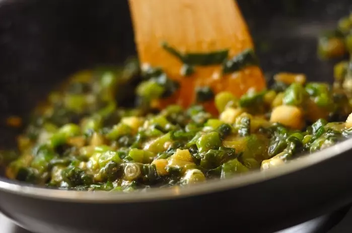 ネギみそおにぎりの作り方1