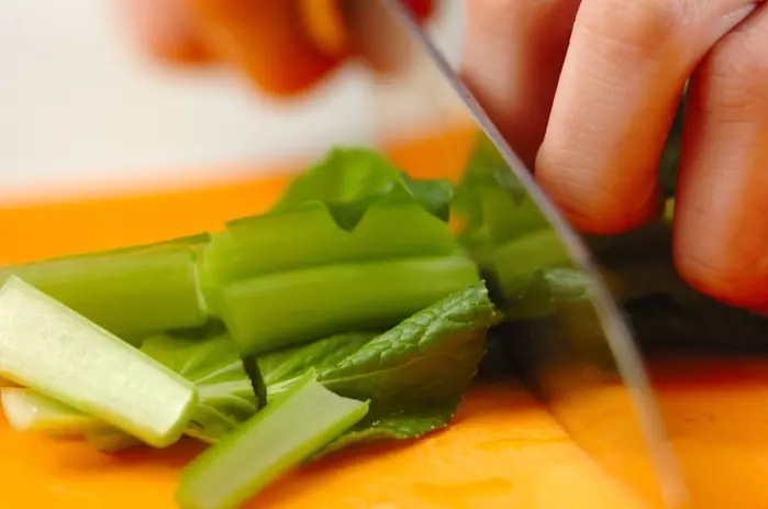 かき玉スープの下準備1