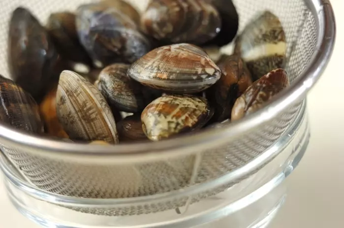 アサリ汁の下準備1