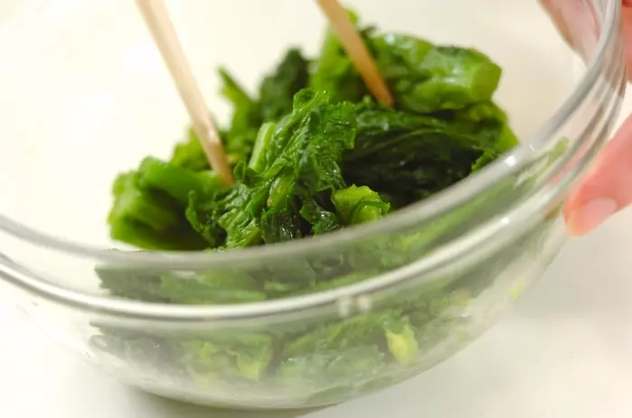 菜の花のからし和えの作り方2