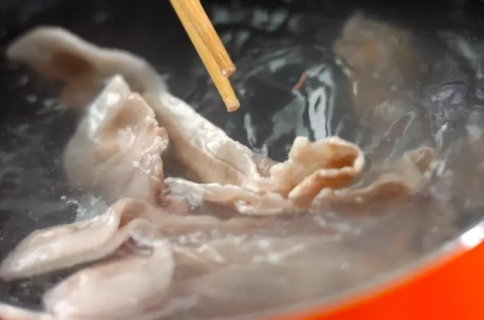 豚しゃぶサラダの作り方1