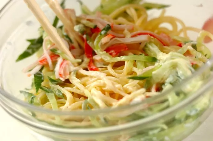 スパゲティーサラダの作り方1