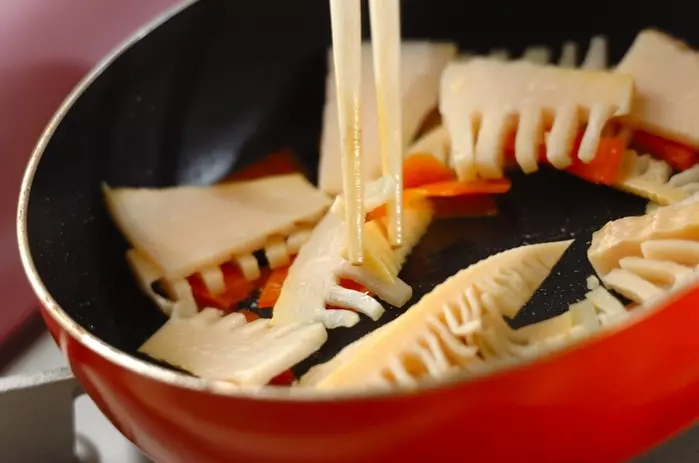 タケノコのみそ炒めの作り方1