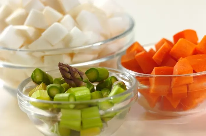 メカジキのソテー粒マスタード風味の下準備2