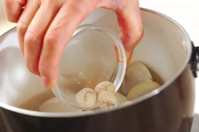 ハマグリの吸い物の作り方2