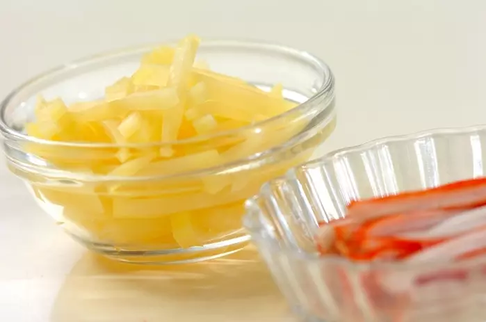 韓国のり巻き(キンパ)の下準備1