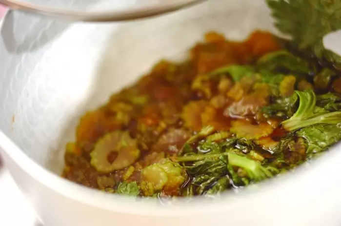 セロリの佃煮の作り方1