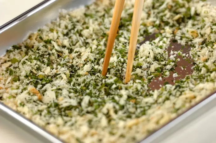 アジの青のりフライの下準備2