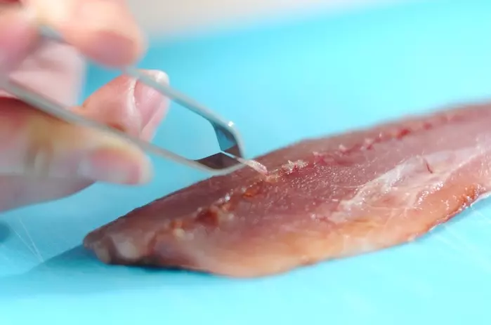 アジの青のりフライの下準備1