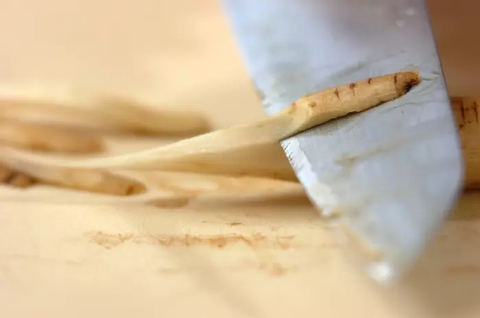 温玉のせすき焼き風肉豆腐の下準備1