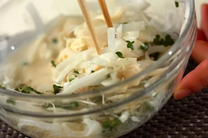 大根と貝柱のマヨ和えの作り方1