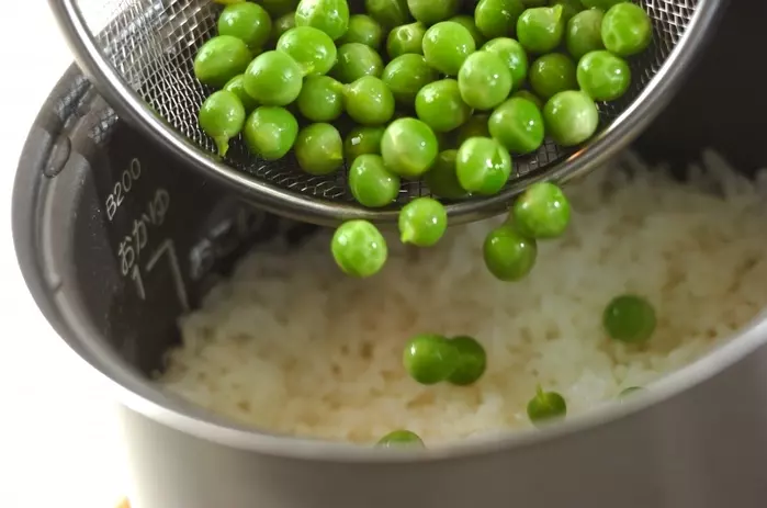 豆ごはんの作り方2