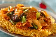 【今日の献立】2026年5月31日(日)「豚キムかた焼きそば」