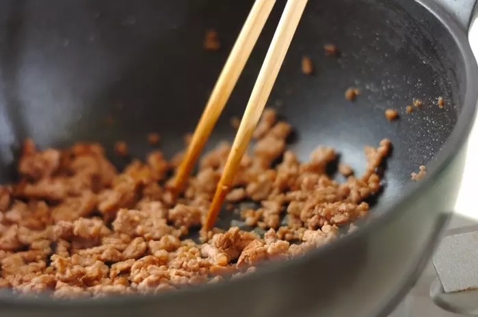 ナス入り麻婆春雨の作り方2