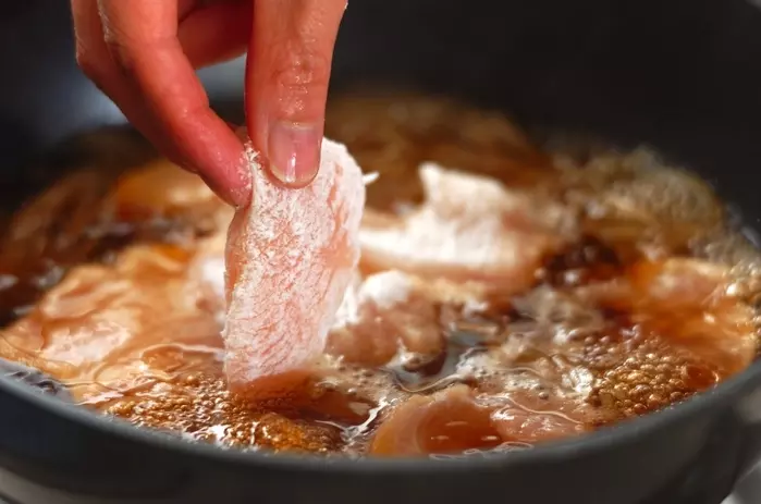 柔らか鶏丼の作り方1