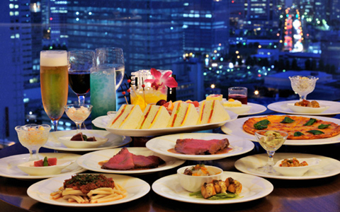 横浜ベイシェラトンホテル・スカイラウンジ「ベイ・ビュー」の平日限定「女子会プラン」
