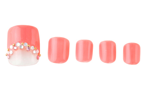 オトコも胸キュン★スウィート逆フレンチネイル