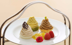 3種のモンブランを食べ比べ「マロンアフタヌーンティー」 ホテル日航東京