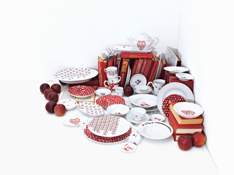 期間限定！2人のデザイナーが「LOVE」で彩る、リチャード ジノリの食器