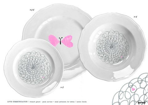 期間限定！2人のデザイナーが「LOVE」で彩る、リチャード ジノリの食器