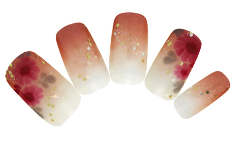 OLネイル☆レトロコスモス