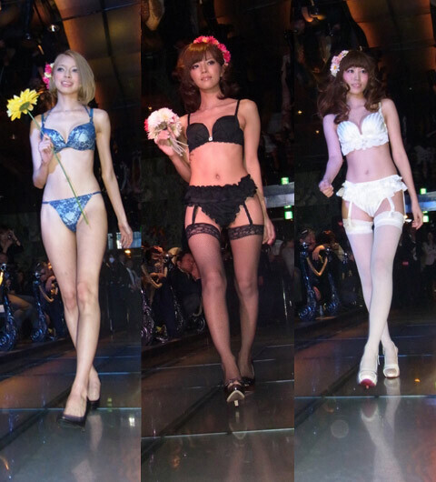人気モデルプロデュース、ランジェリー ファッションショー開催