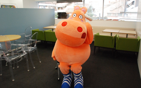 イケアのトナカイさん、各社に訪問中。今日はエキサイトに「こんにちは♪」