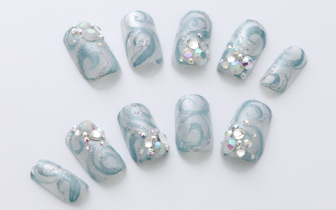 2012年春夏トレンドネイル　「プレシャス クリアリー」【2】