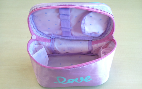 【最新雑誌付録情報】「with」2012年3月号の付録はティンクピンクの「ハッピーloveポーチ」