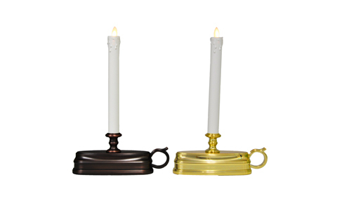 火を使わないLEDキャンドル、今度は燭台タイプが登場