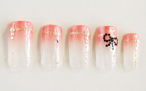 キラリボンギフトネイル