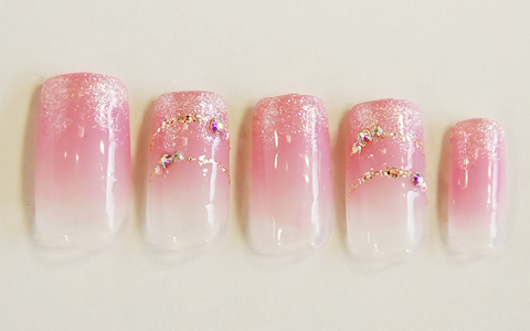 ハッピーグラデーションネイル