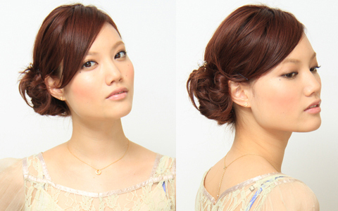 二次会・パーティにも◎　リュクスなシニヨンアレンジ