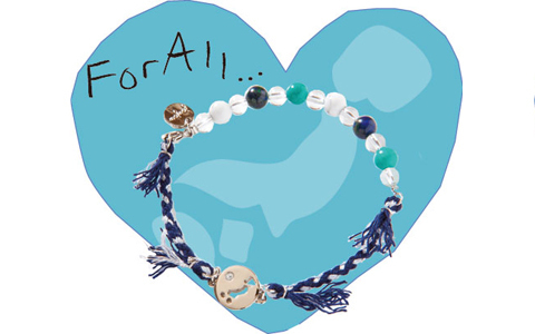 アクセサリーブランドjoujouのチャリティーブレス