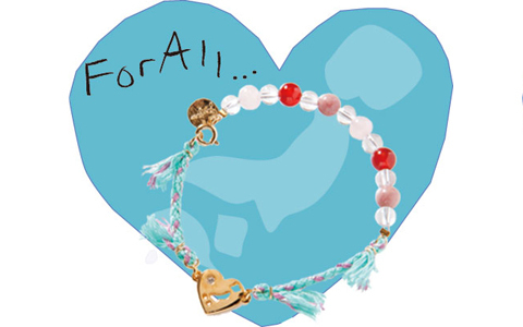 アクセサリーブランドjoujouのチャリティーブレス