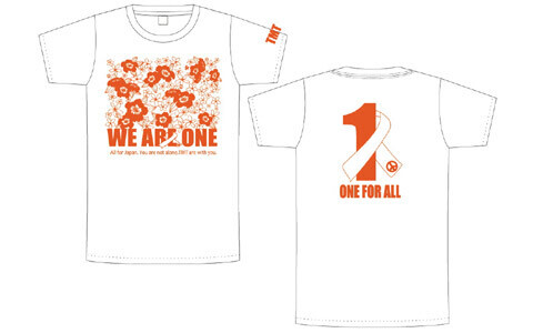 アパレルブランドTMT、復興支援チャリティTシャツ発売