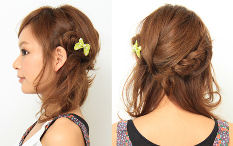 【ヘアアレンジ】結婚式二次会にも◎　ツイストアレンジ