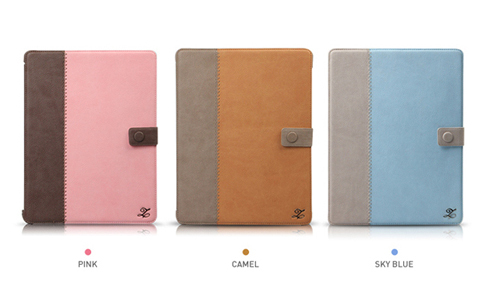 キュートなノート型デザインのレザーケース、新しいiPadにも対応