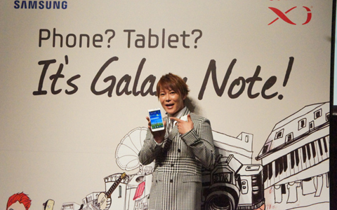 ビジネスやファッションに！熊坂仁美さんと植松晃士さんが「GALAXY Note」の活用術を披露