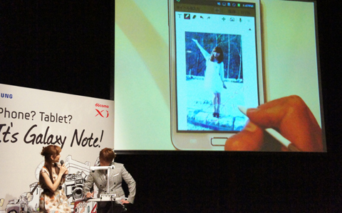 ビジネスやファッションに！熊坂仁美さんと植松晃士さんが「GALAXY Note」の活用術を披露