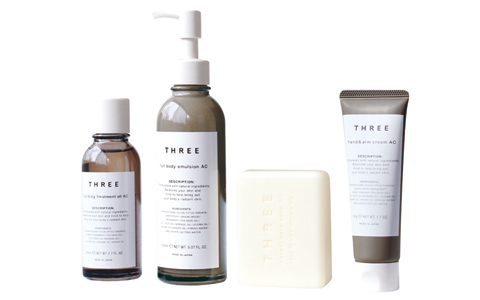 セルフメディケーションを提案するTHREEボディケアライン