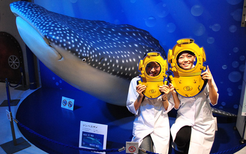 実物大ジンベエザメも！銀座に沖縄美ら海水族館が上陸